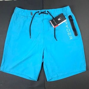 Spyder Men’s Swim Shorts Turquoise Blue/ XXL (39”-40”)